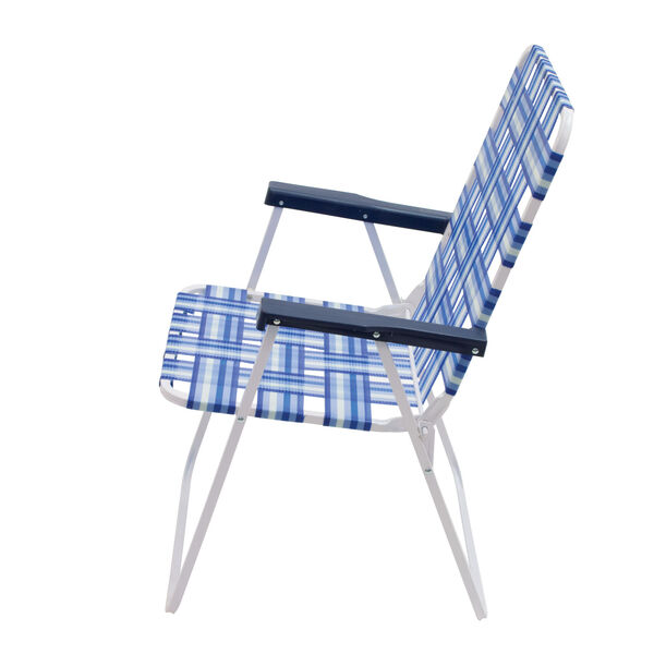 Blue White Web Chair, image 4