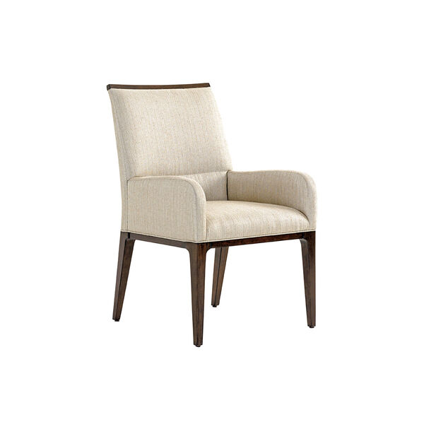 Macarthur Park Beige and Brown Collina Upholstered Arm Chair, image 1