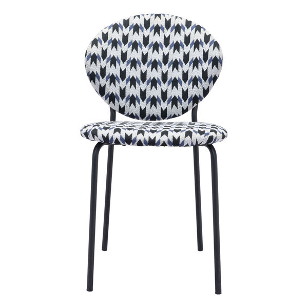 Clyde Houndstooth and Black Dining Chair, Set of Two, image 4