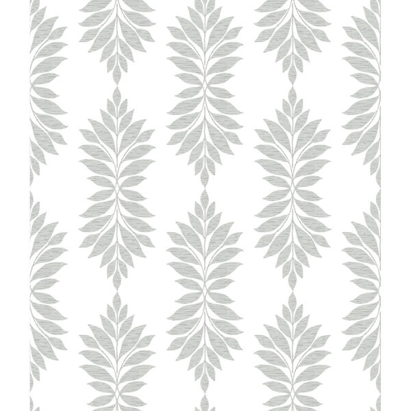 Waters Edge Light Gray Broadsands Botanica Pre Pasted Wallpaper - SAMPLE SWATCH ONLY, image 2