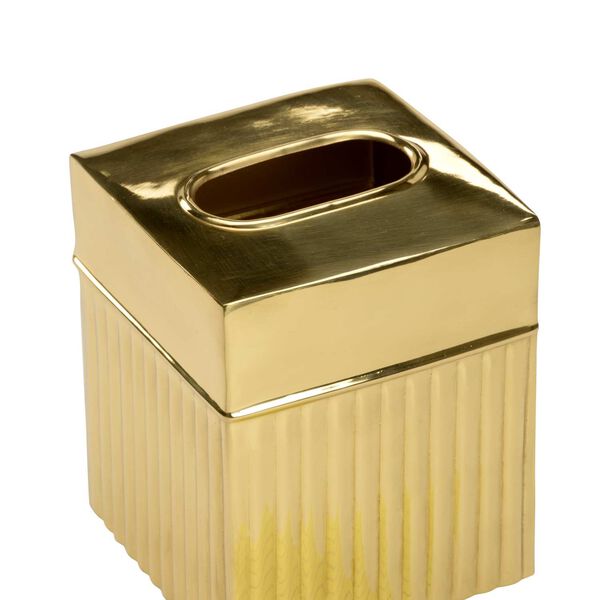 Wallace Polished Brass Tissue Box, image 10