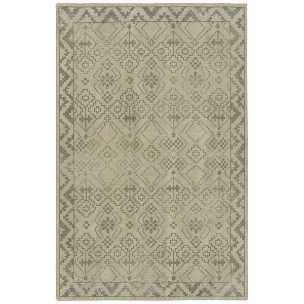 Knotted Earth Ivory and Taupe 8 Ft. X 10 Ft. Area Rug, image 1