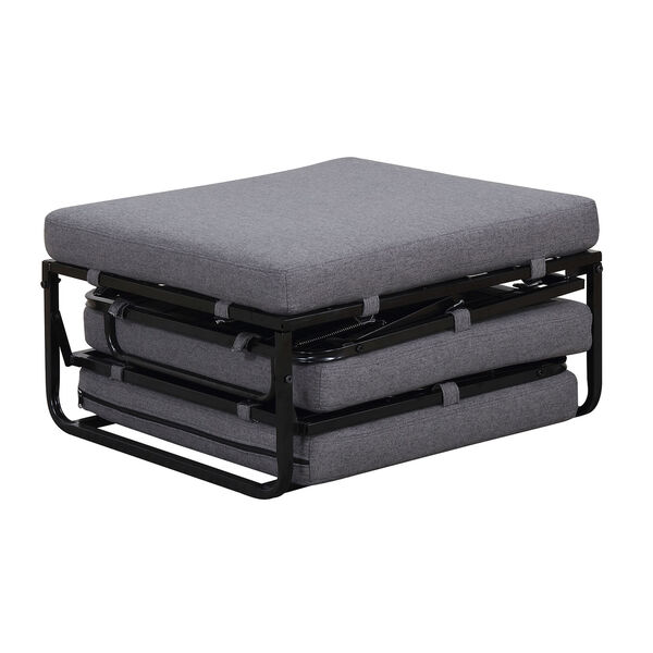 Designs4Comfort Folding Bed Ottoman in Soft Gray, image 6