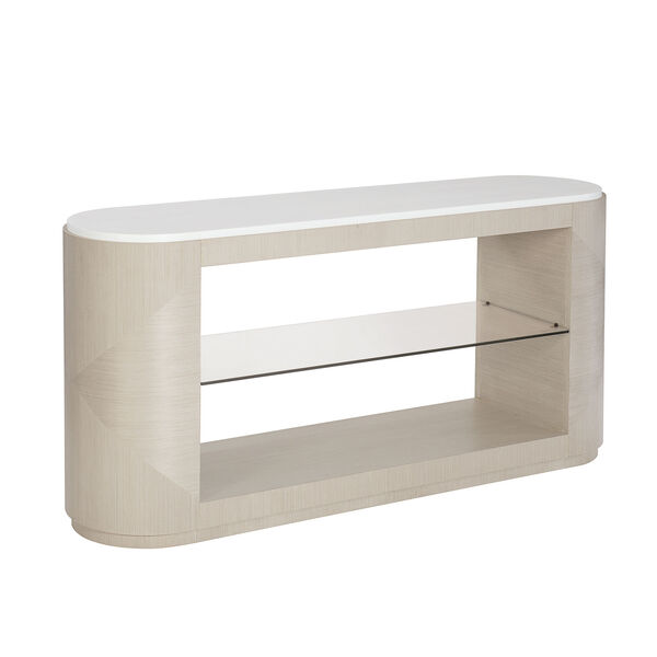Axiom Linear Gray and Linear White 64-Inch Console Table, image 2