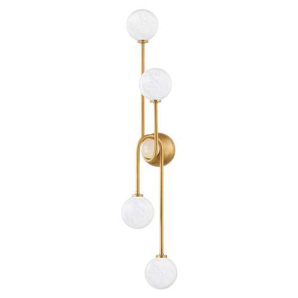 Astro Vintage Brass Four-Light Wall Sconce, image 1
