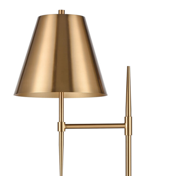 Otus Aged Brass One-Light Floor Lamp, image 3
