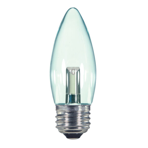 SATCO Clear LED B11 Medium 1.4 Watt Candle LED Light Bulb with 2700K 36 Lumens 80 CRI and 360 Degrees Beam, image 1
