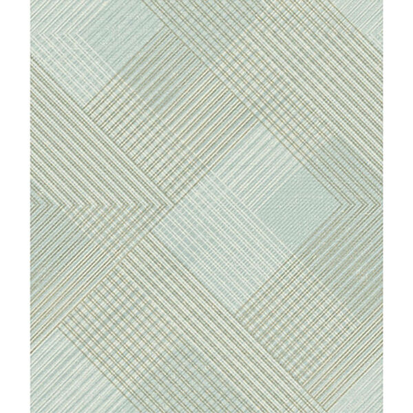 Norlander Blue Scandia Plaid Wallpaper - SAMPLE SWATCH ONLY, image 1