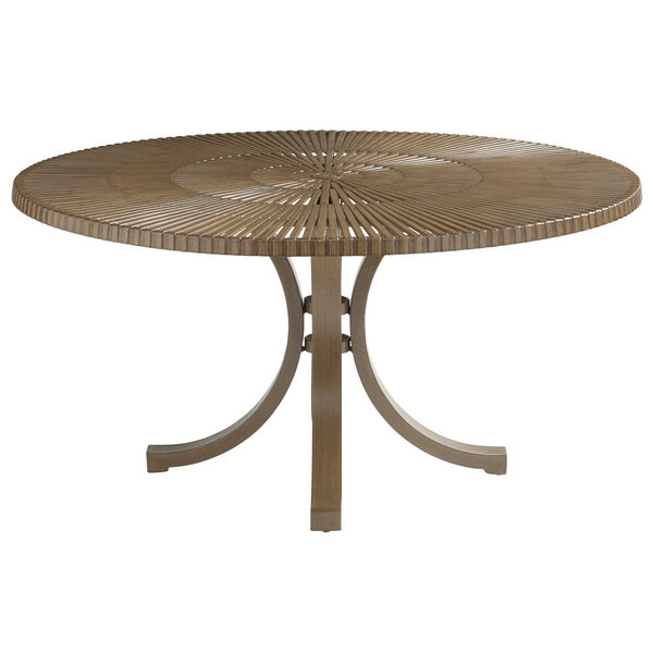 St Tropez Natural Teak Round Dining Table, image 1