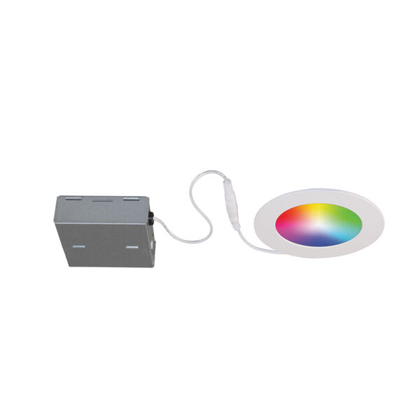 Matte White Wi-Fi RGB LED Recessed Fixture Kit, Pack of 4, image 2