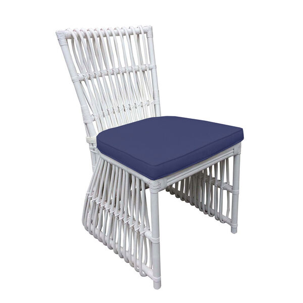 Bungalow White Navy Dining Chair, image 1