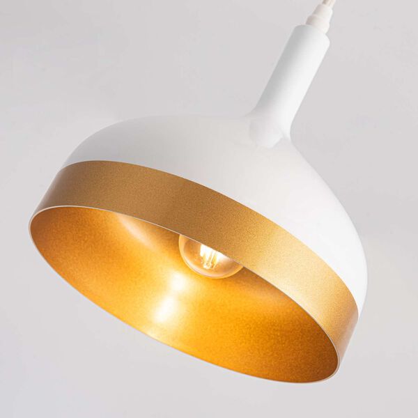 Dash White Gold Eight-Inch LED Pendant, image 4