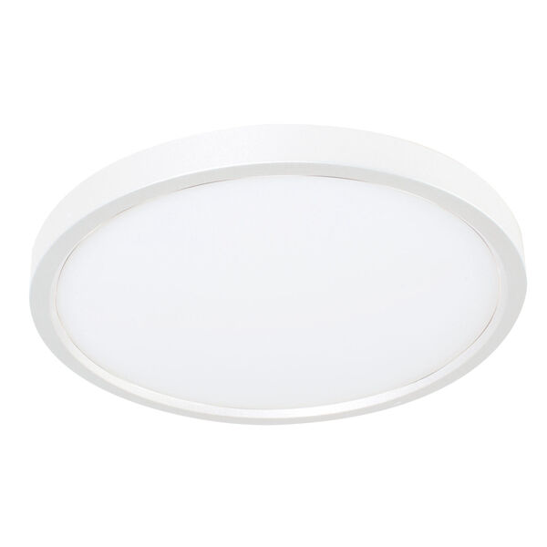 Edge White 6-Inch Integrated LED Round Flush Mount, image 1