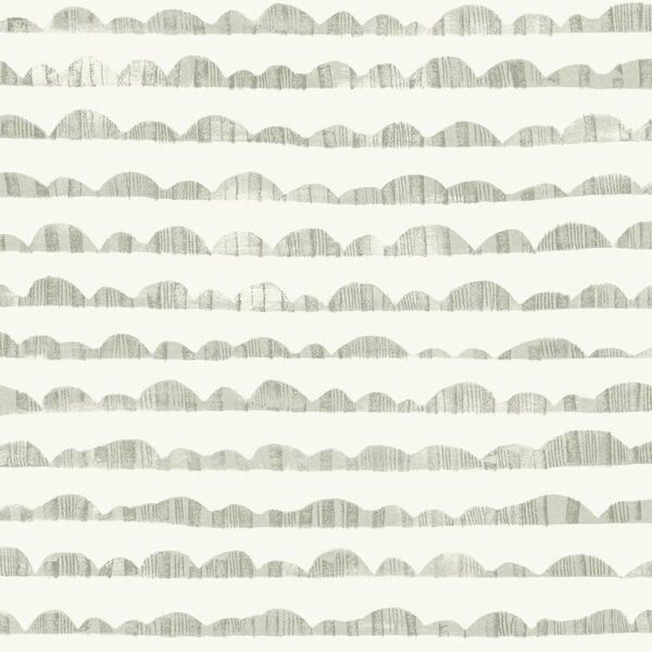 Hill and Horizon Grey Wallpaper, image 1