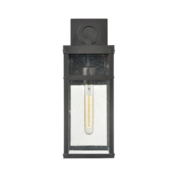 Dalton Textured Black Six-Inch One-Light Outdoor Wall Sconce, image 1