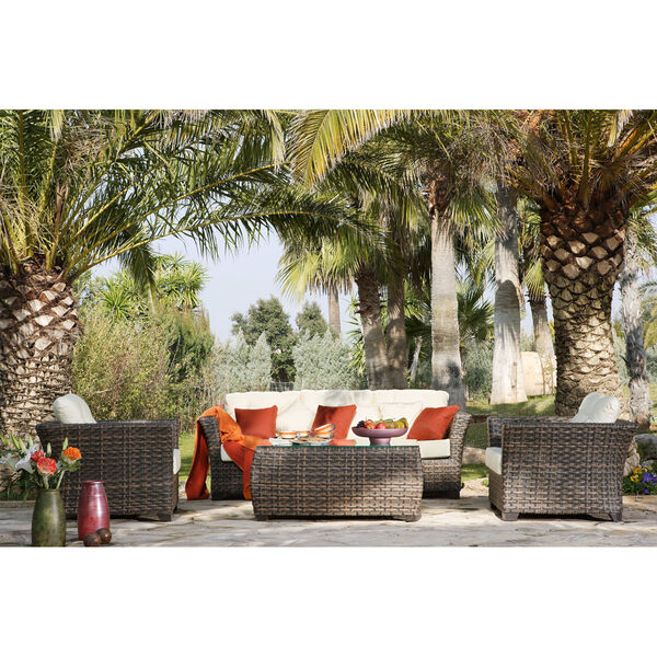 Fiji Canvas Black Lounge Chair with Cushions, image 3