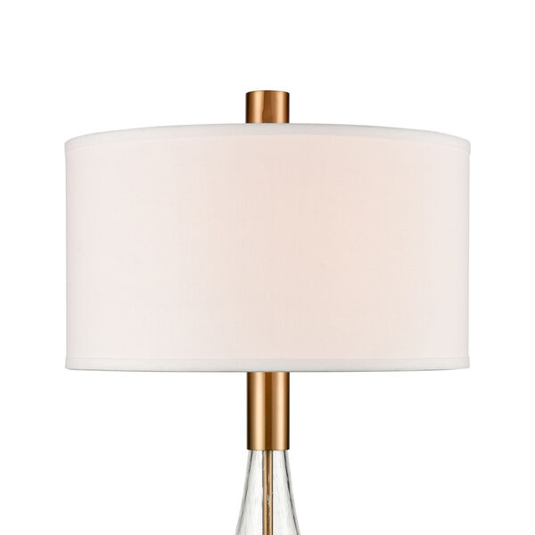 Chepstow Clear Bubble Glass and Cafe Bronze One-Light Table Lamp, image 3