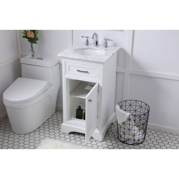Americana White 19-Inch Vanity Sink Set, image 4