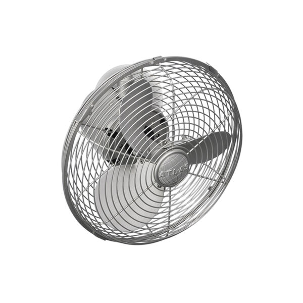 Kaye Brushed Nickel 13-Inch Oscillating Wall Fan with Metal Blades, image 16