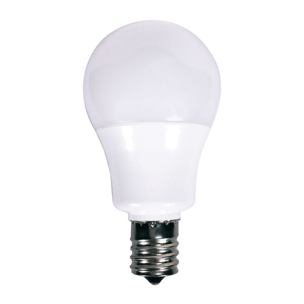 SATCO Frosted White LED A15 Intermediate 5.5 Watt Type A Bulb with 3000K 450 Lumens 80 CRI and 230 Degrees Beam, image 1