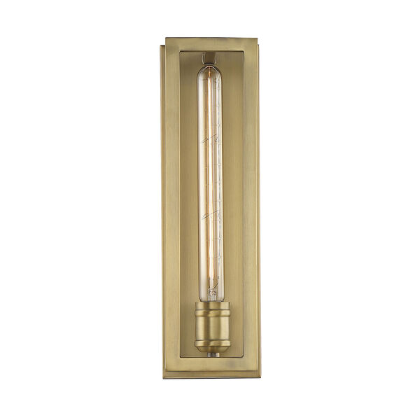 Clifton Warm Brass One-Light Wall Sconce, image 1