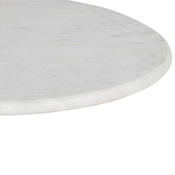 Santo White and Silver End Table, image 4