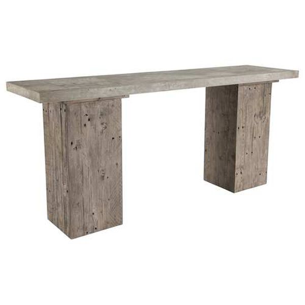 Vada Antique Gray Console Table, image 4
