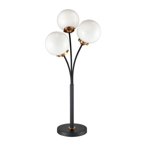 Boudreaux Matte Black 32-Inch Three-Light LED Floor Lamp, image 2