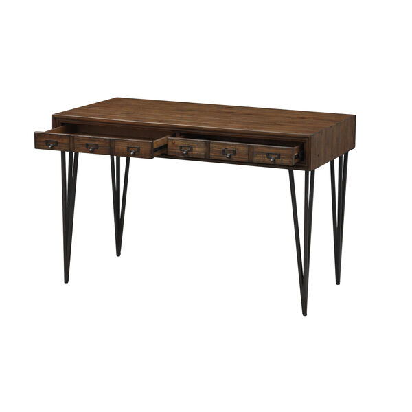 Oxford Brown Two-Drawer Desk, image 3