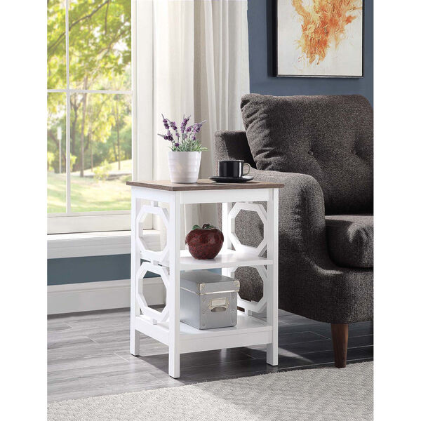 Omega End Table with Shelves, image 2