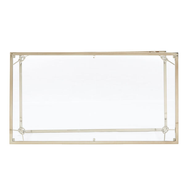 May Champagne Gold Knot Frame Coffee Table, image 5