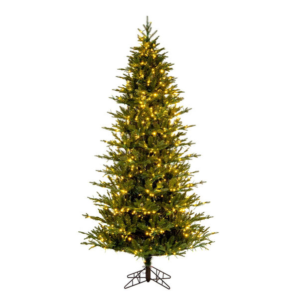 Kamas Fraser Fir Green 6.5 Ft. x 40 In. Artificial Christmas Tree with LED Color Changing Lights, image 1