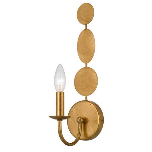 Brompton Antique Gold One-Light Wall Sconce, image 1