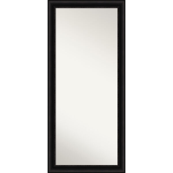 Parlor Black 30W X 66H-Inch Full Length Floor Leaner Mirror, image 1