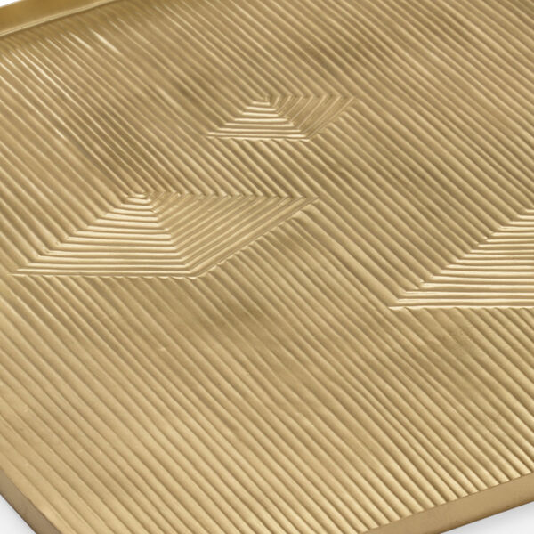 Gold Square Diamond Cut Tray, image 2
