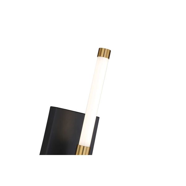 Infiniti Matte Black Brass LED Sconce, image 4
