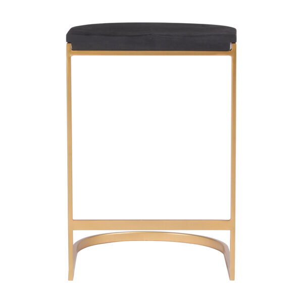Louis Black and Gold Counter Stool, Set of Two, image 4