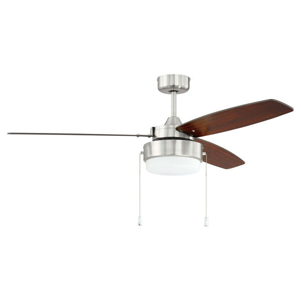 Intrepid Brushed Polished Nickel Two-Light Led 52-Inch Ceiling Fan, image 2