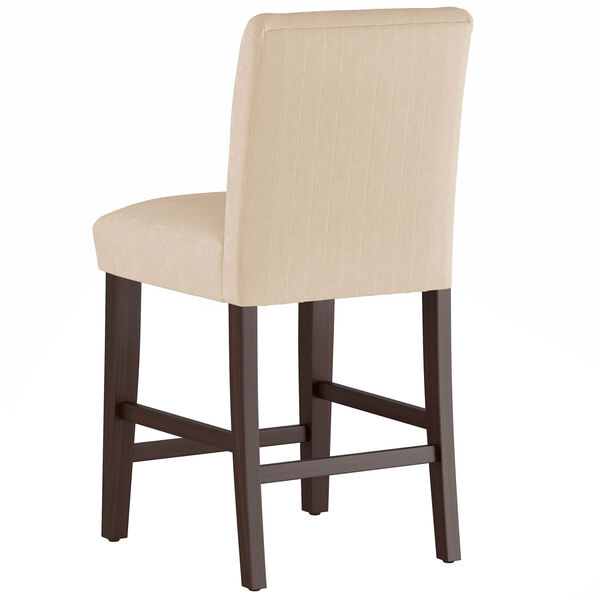 Velvet Pearl 40-Inch Pleated Counter Stool, image 4