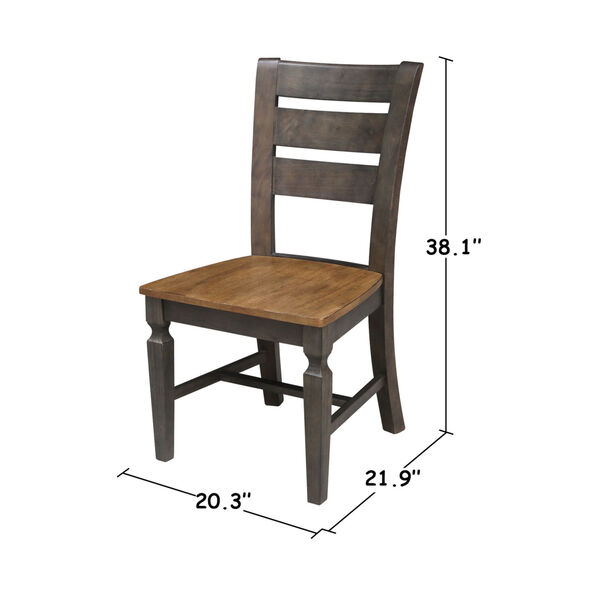 Vista Hickory and Washed Coal Ladderback Chair, Set of 2, image 5