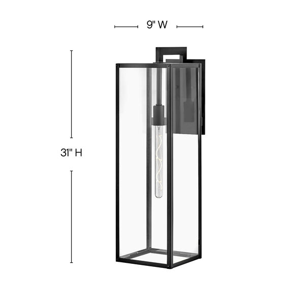 Max Black LED Outdoor Wall Mount, image 2