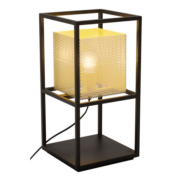 Yves Gold and Black One-Light Table Lamp, image 4