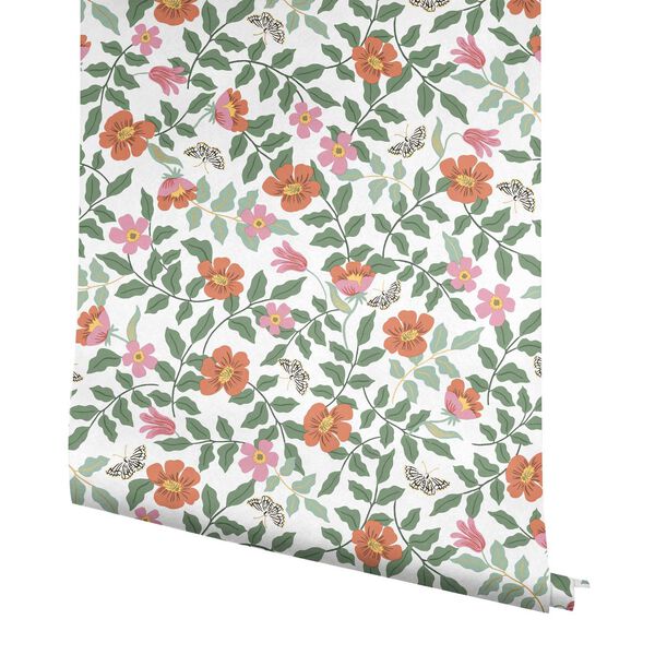 Primrose Rose and Cream Peel and Stick Wallpaper, image 3