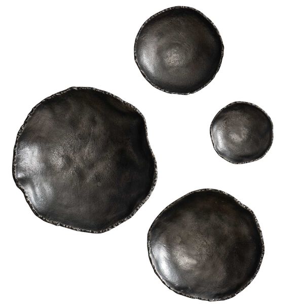 Lucky Coins Antique Nickel Wall Decor, Set of 4, image 2
