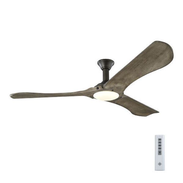 Minimalist Max Aged Pewter 72-Inch Energy Star LED Ceiling Fan, image 6