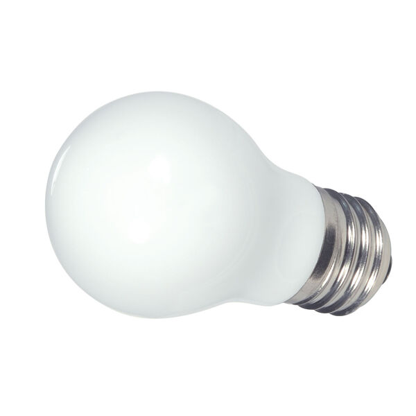 SATCO Coated White LED A15 Medium 1.4 Watt Type A Bulb with 2700K 45 Lumens 80 CRI and 360 Degrees Beam, image 2