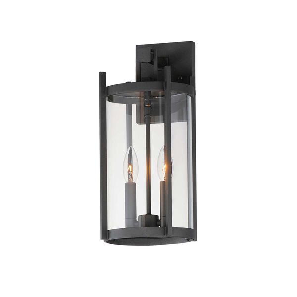 Belfry Black Two-Light Outdoor Wall Sconce, image 1