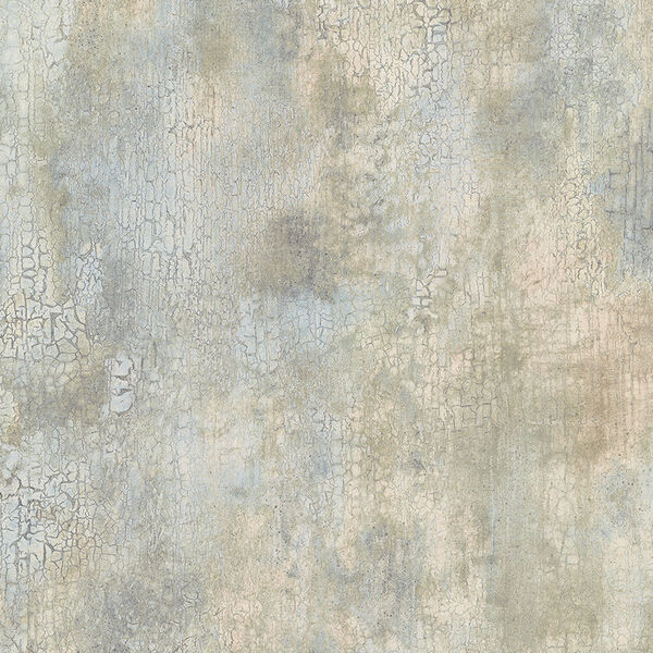 New Crackle Beige, Light Blue and Green Texture Wallpaper, image 1