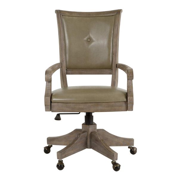 Lancaster Dove Tail Grey Fully Upholstered Swivel Chair, image 1