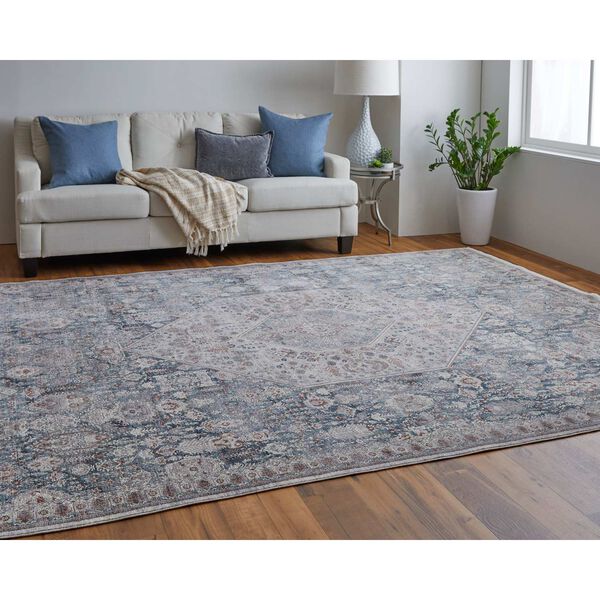 Marquette Blue Ivory Area Rug, image 4